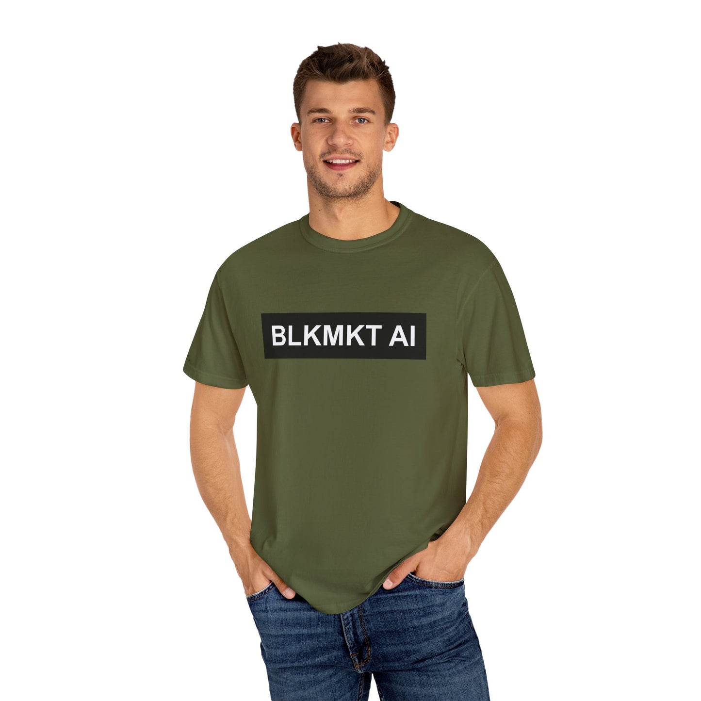 BLKMKT AI™ Unisex Garment-Dyed T-shirt