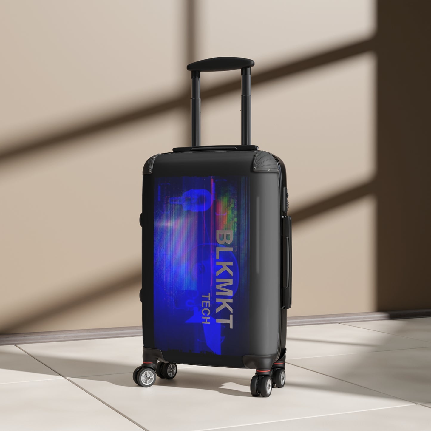 BLKMKT Tech™ Suitcase - Royal Blue Logo