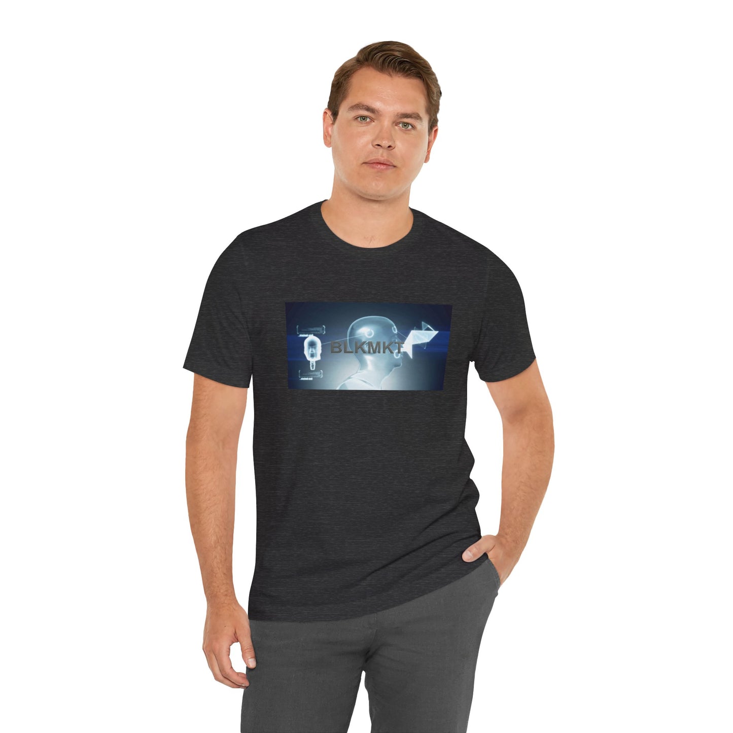 BLKMKT™ Headshot Unisex Jersey Short Sleeve Tee