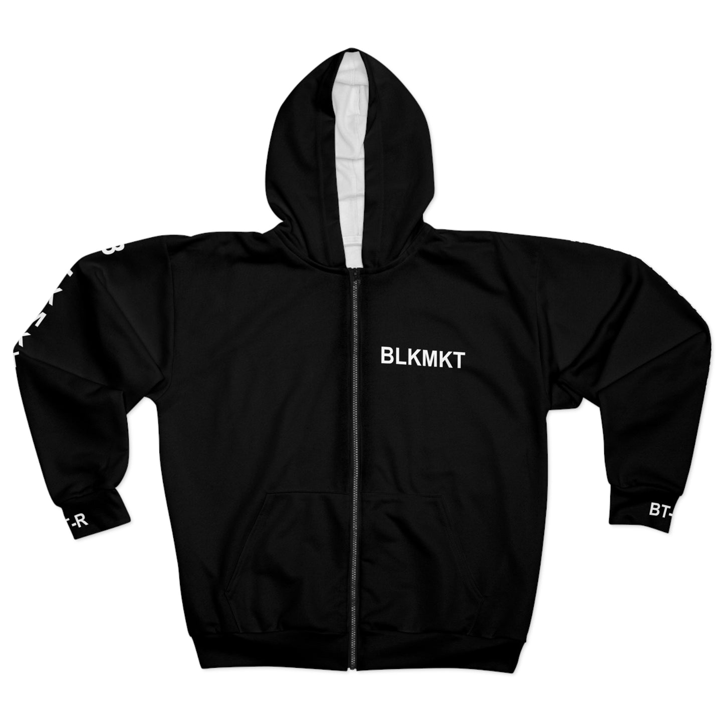 BLKMKT™ Unisex Zip Hoodie (AOP)