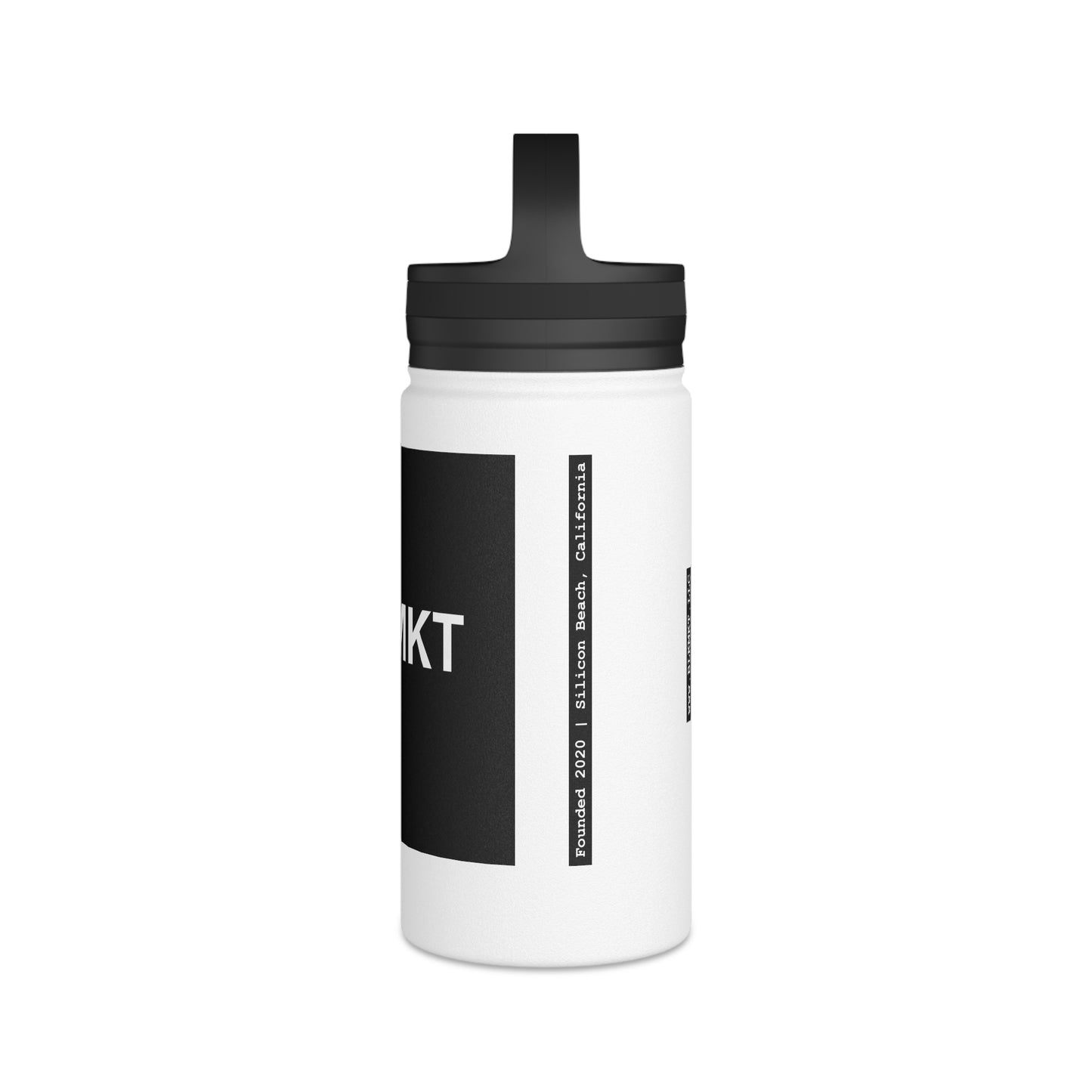 BLKMKT™ Stainless Steel Water Bottle, Handle Lid