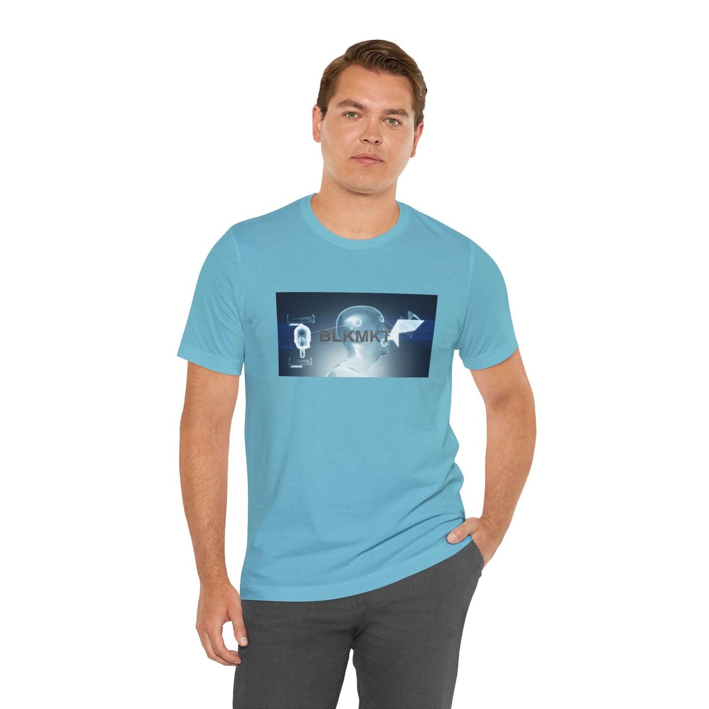BLKMKT™ Headshot Unisex Jersey Short Sleeve Tee