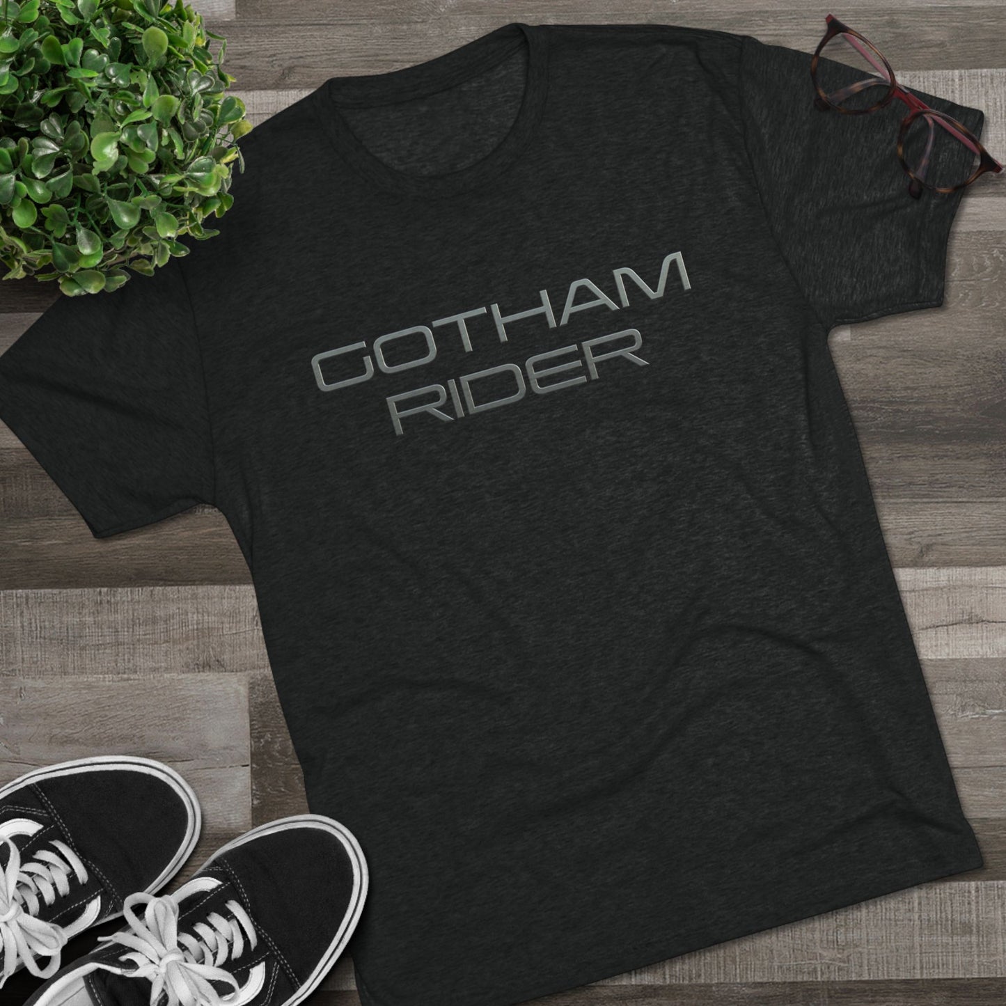 Gotham Rider Metalic Print Unisex Crew Tee, Graphic T-Shirt for Social Activism, Digital Rights Awareness, Casual Wear, Gift for Activists