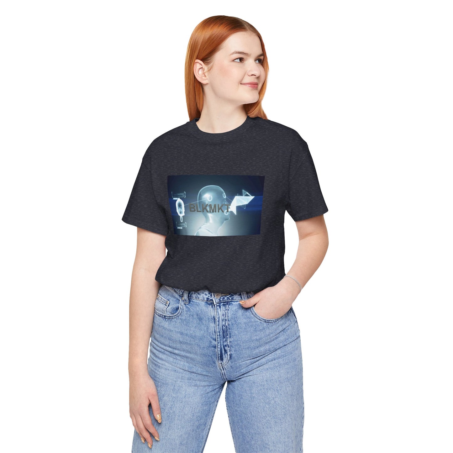 BLKMKT™ Headshot Unisex Jersey Short Sleeve Tee