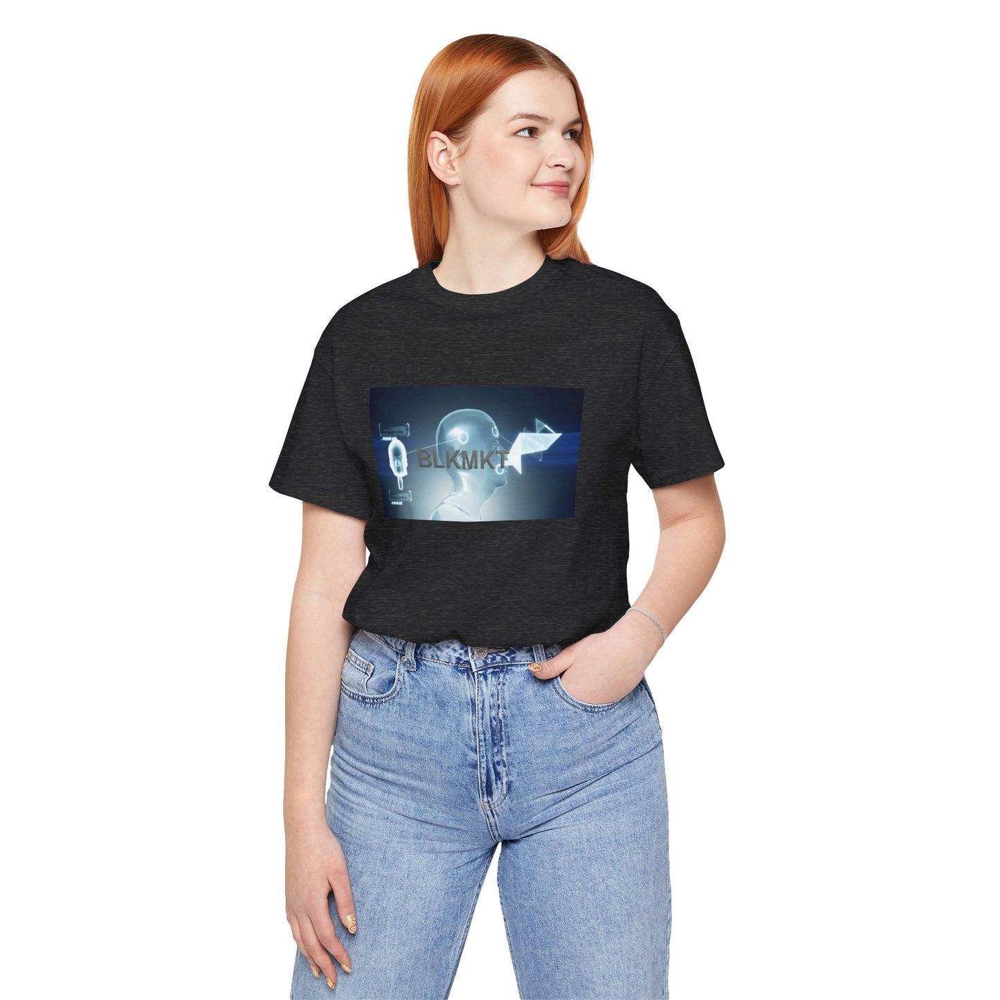 BLKMKT™ Headshot Unisex Jersey Short Sleeve Tee