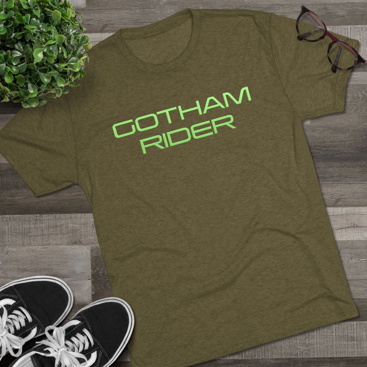 Gotham Rider Green Print Unisex Crew Tee, Graphic T-Shirt for Social Activism, Digital Rights Awareness, Casual Wear, Gift for Activists