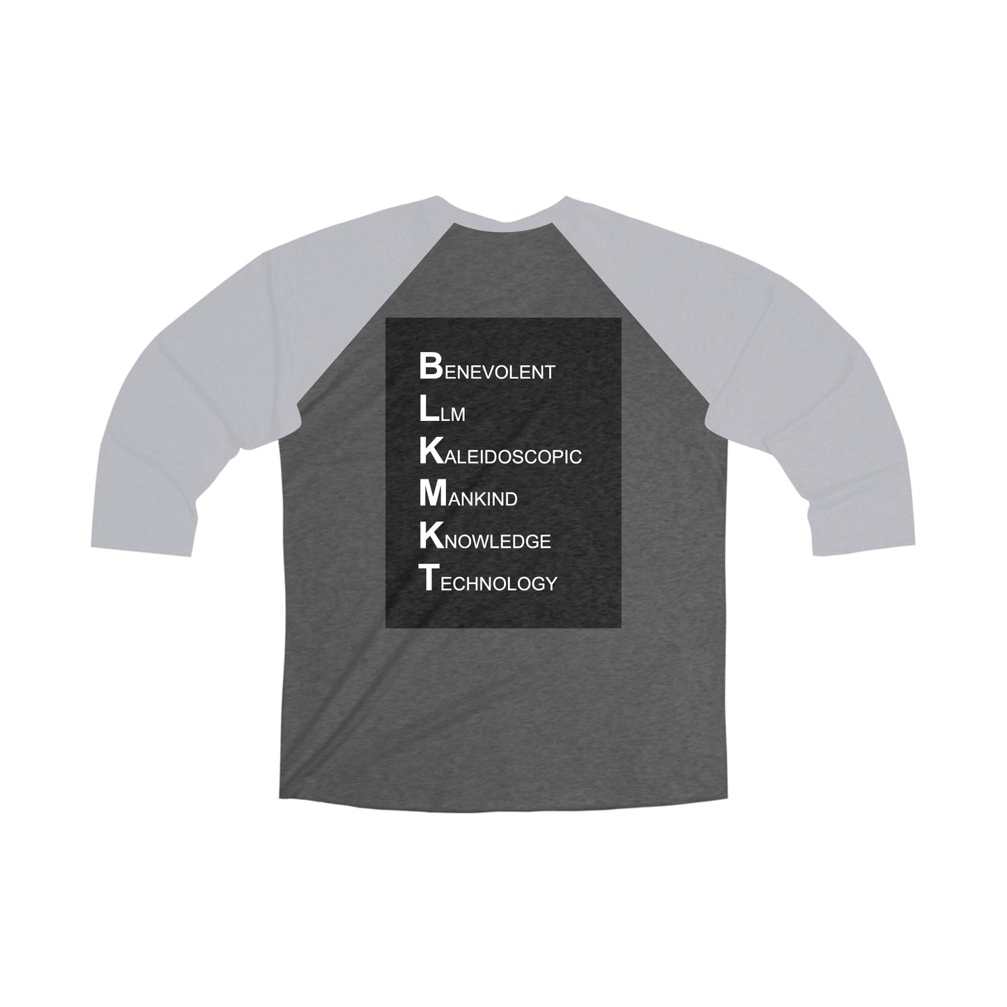 BLKMKT AI™ Unisex Tri-Blend 3\4 Raglan Tee