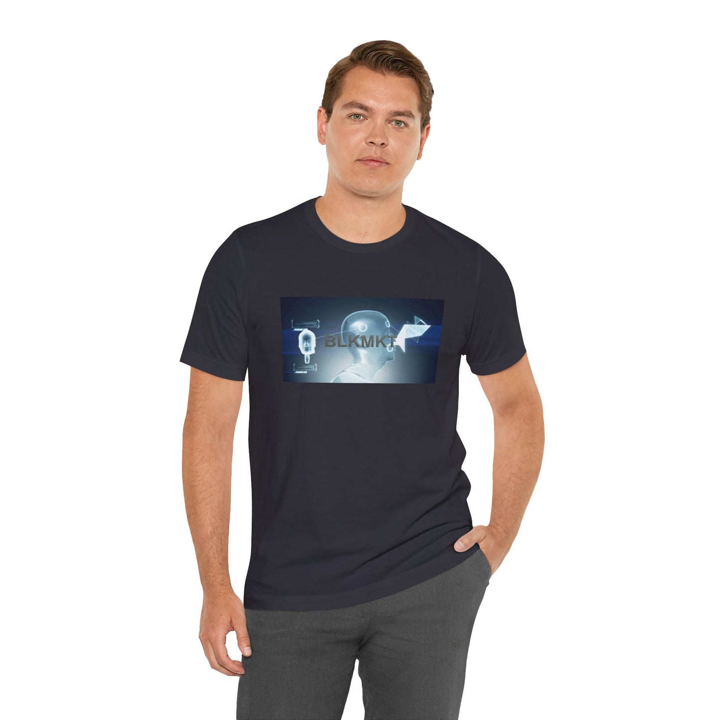 BLKMKT™ Headshot Unisex Jersey Short Sleeve Tee