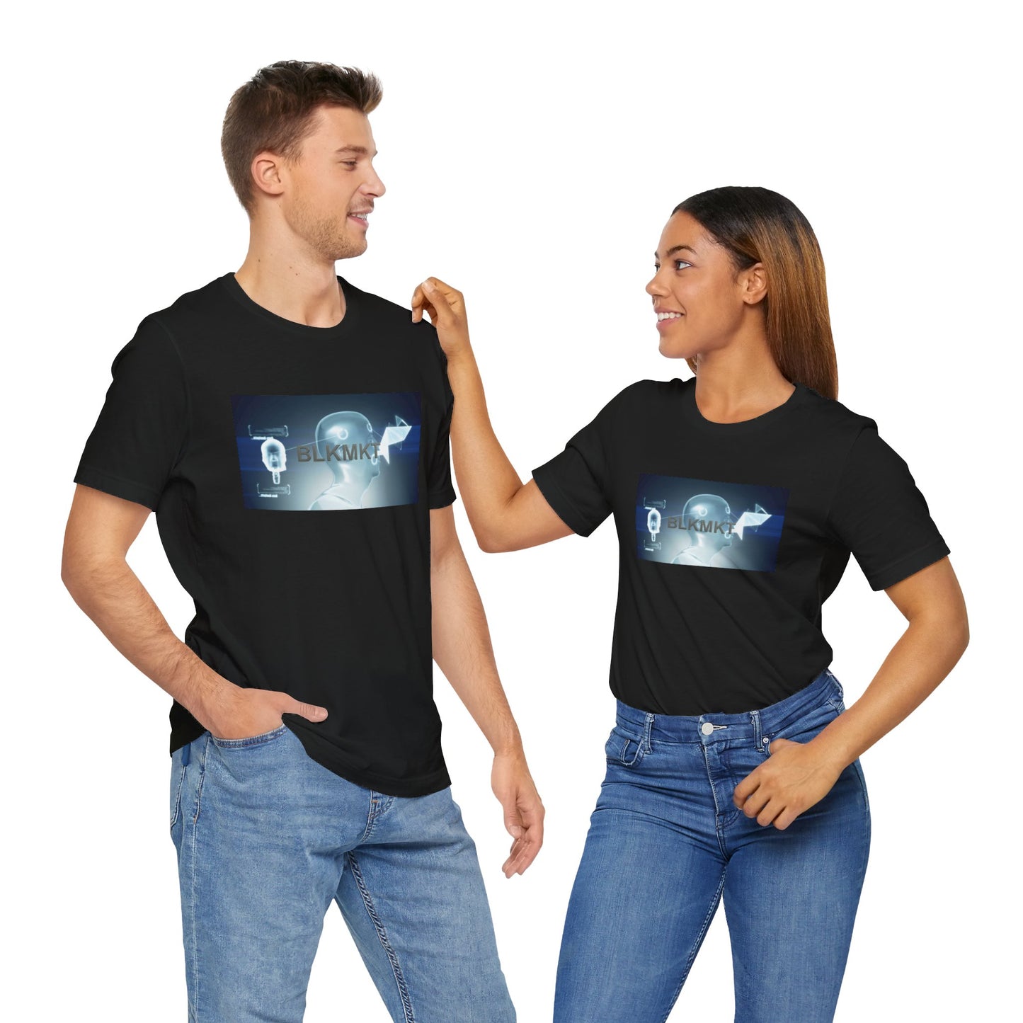 BLKMKT™ Headshot Unisex Jersey Short Sleeve Tee