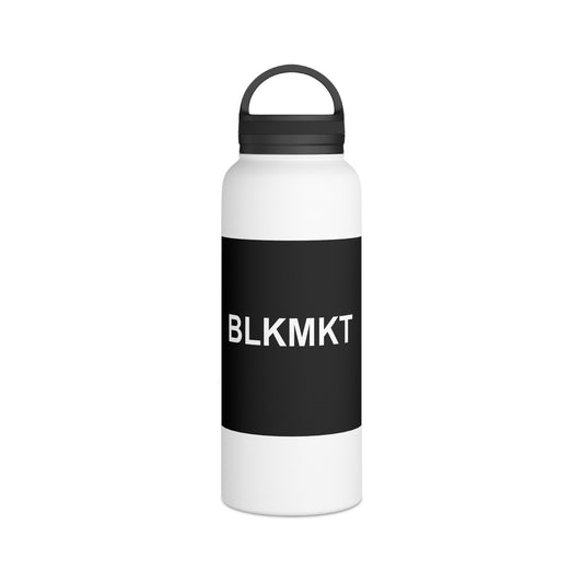 BLKMKT™ Stainless Steel Water Bottle, Handle Lid
