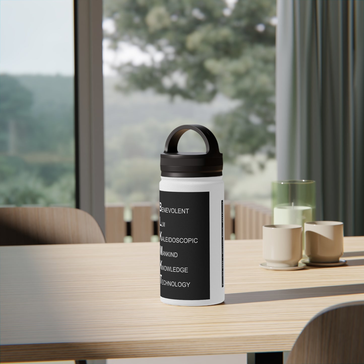 BLKMKT™ Ethos Stainless Steel Water Bottle, Handle Lid