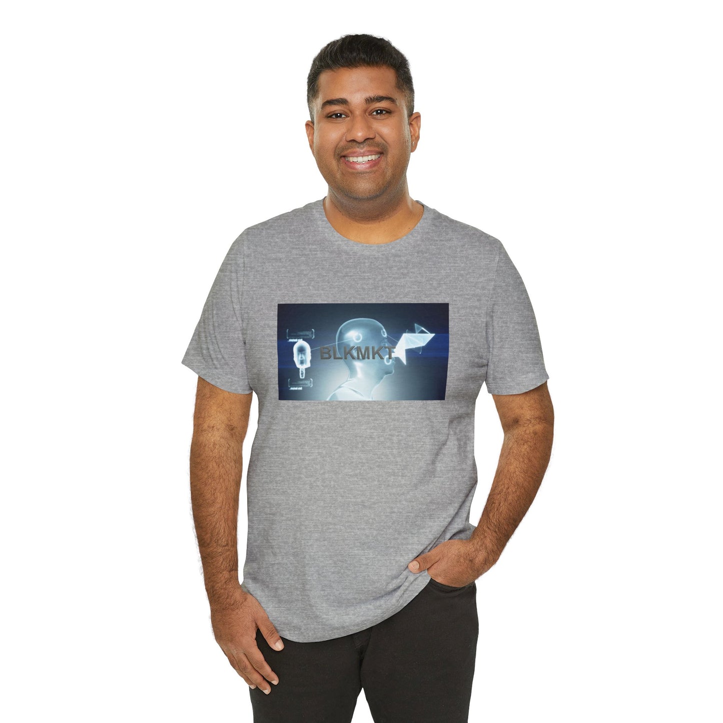 BLKMKT™ Headshot Unisex Jersey Short Sleeve Tee
