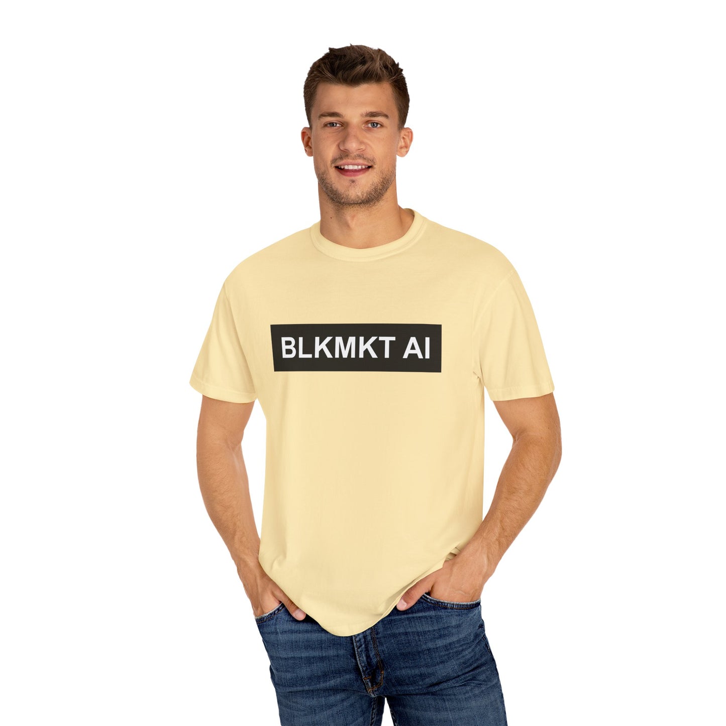 BLKMKT AI™ Unisex Garment-Dyed T-shirt