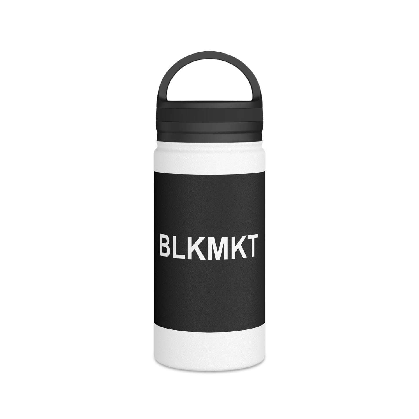 BLKMKT™ Stainless Steel Water Bottle, Handle Lid