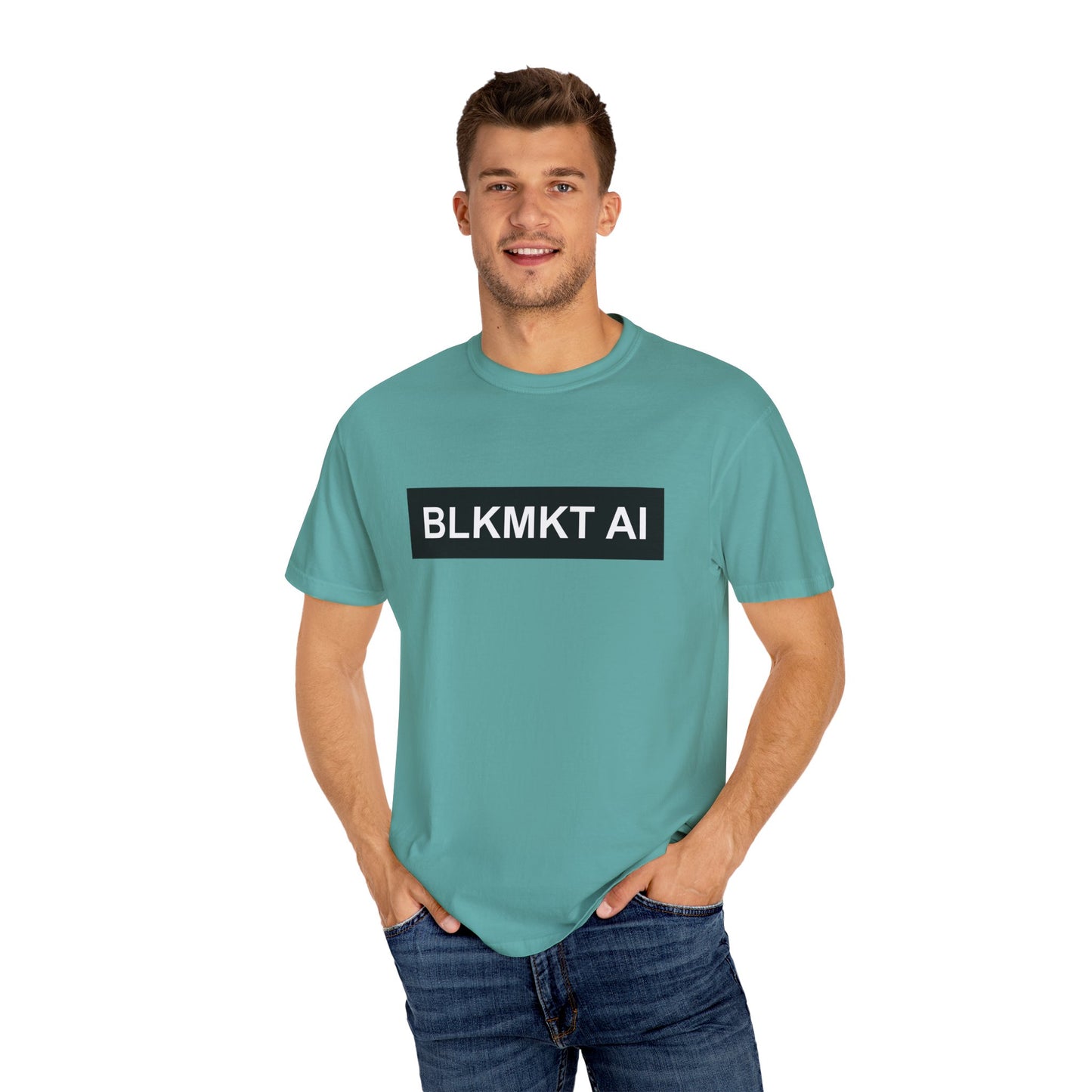 BLKMKT AI™ Unisex Garment-Dyed T-shirt