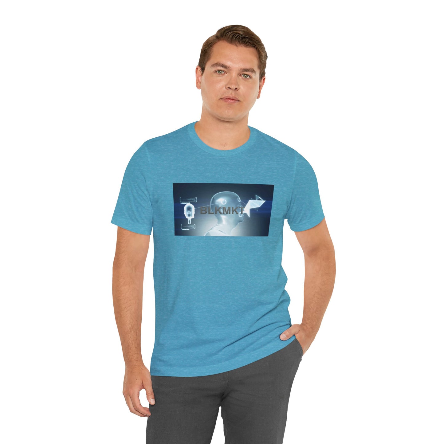 BLKMKT™ Headshot Unisex Jersey Short Sleeve Tee