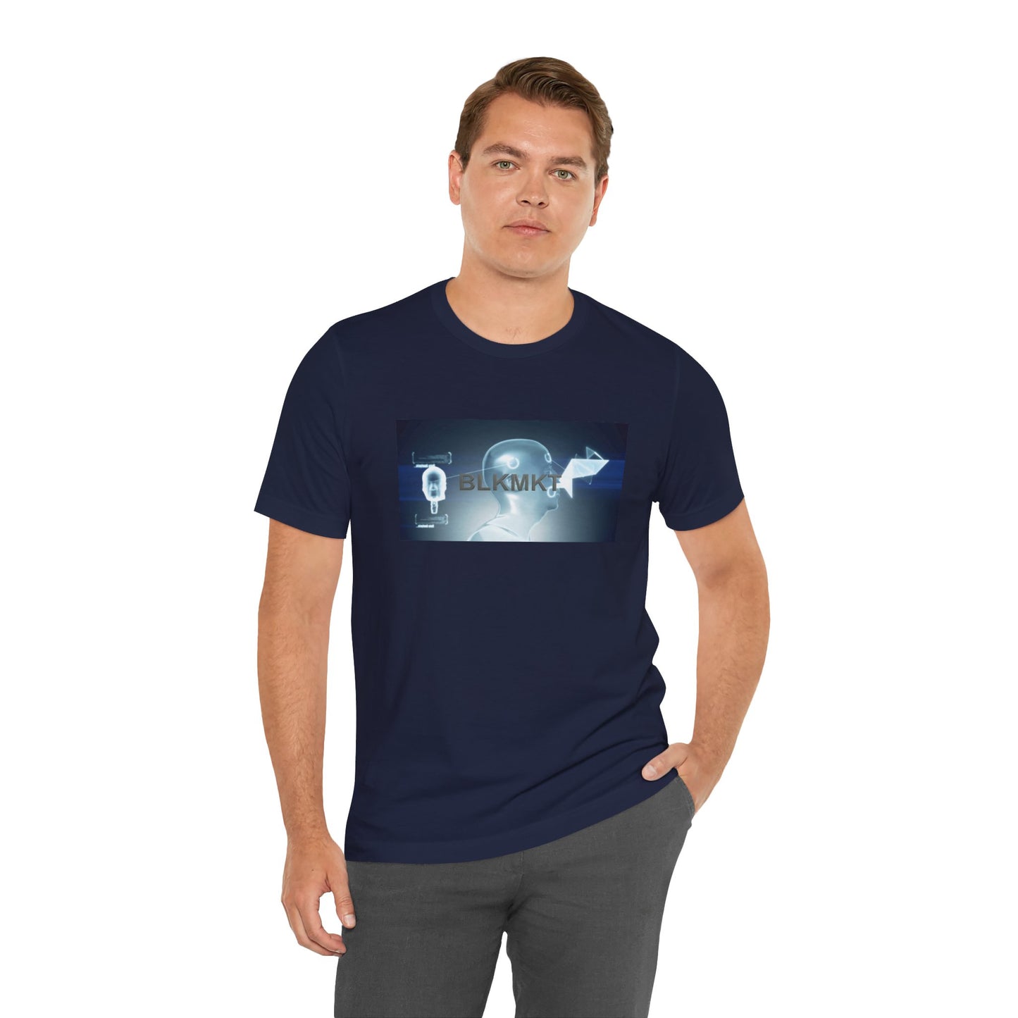 BLKMKT™ Headshot Unisex Jersey Short Sleeve Tee