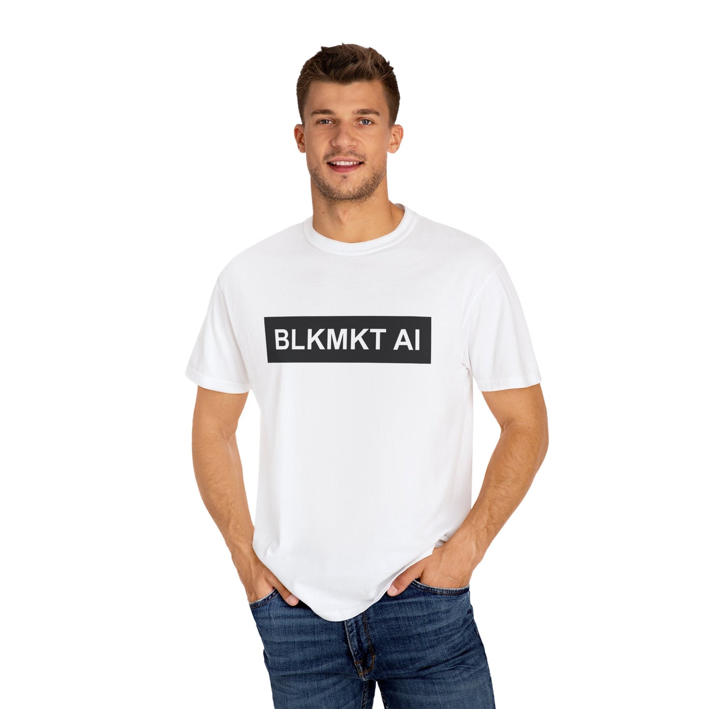 BLKMKT AI™ Unisex Garment-Dyed T-shirt