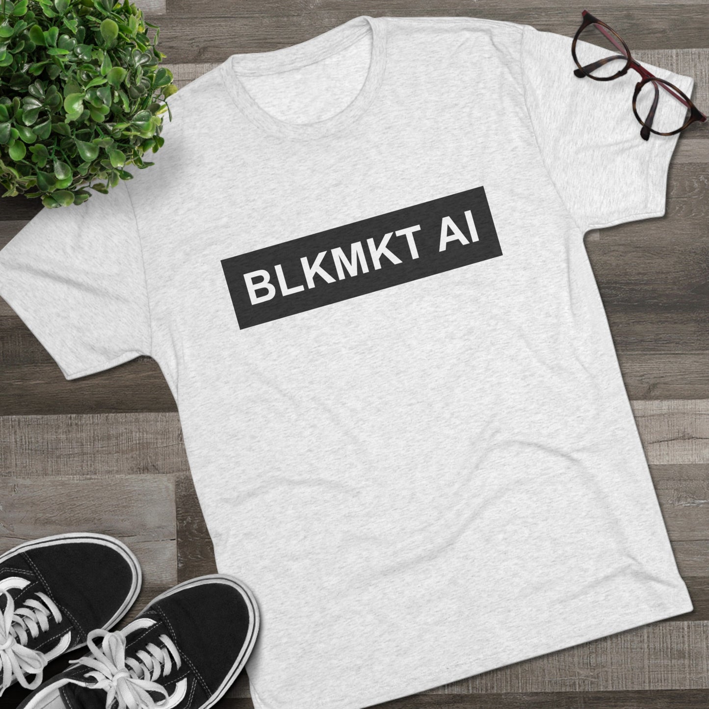 BLKMKT AI™ Unisex Tri-Blend Crew Tee
