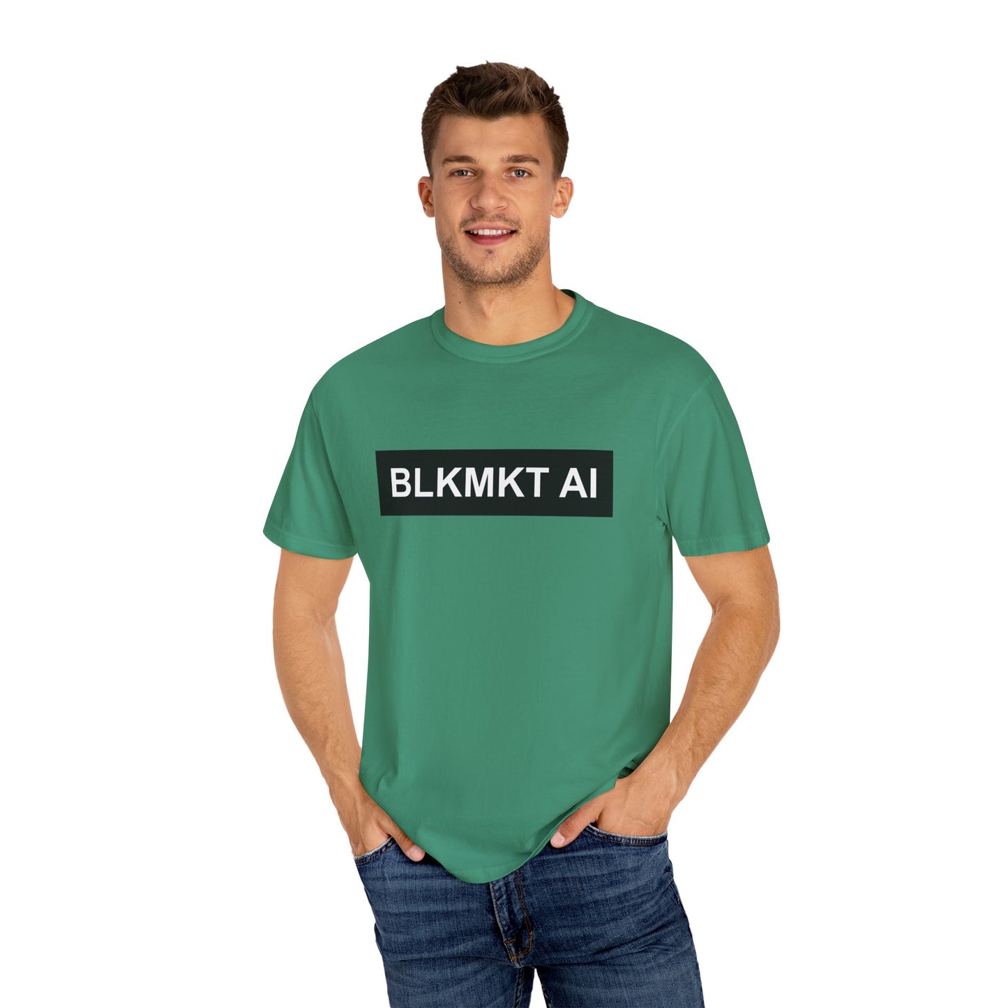 BLKMKT AI™ Unisex Garment-Dyed T-shirt