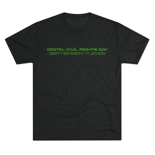 Digital Civil Rights Day 2025 Unisex Crew Tee, Graphic T-Shirt for Social Activism, Digital Rights Awareness, Casual Wear, Gift for Activists