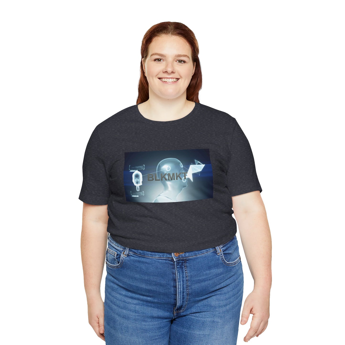 BLKMKT™ Headshot Unisex Jersey Short Sleeve Tee