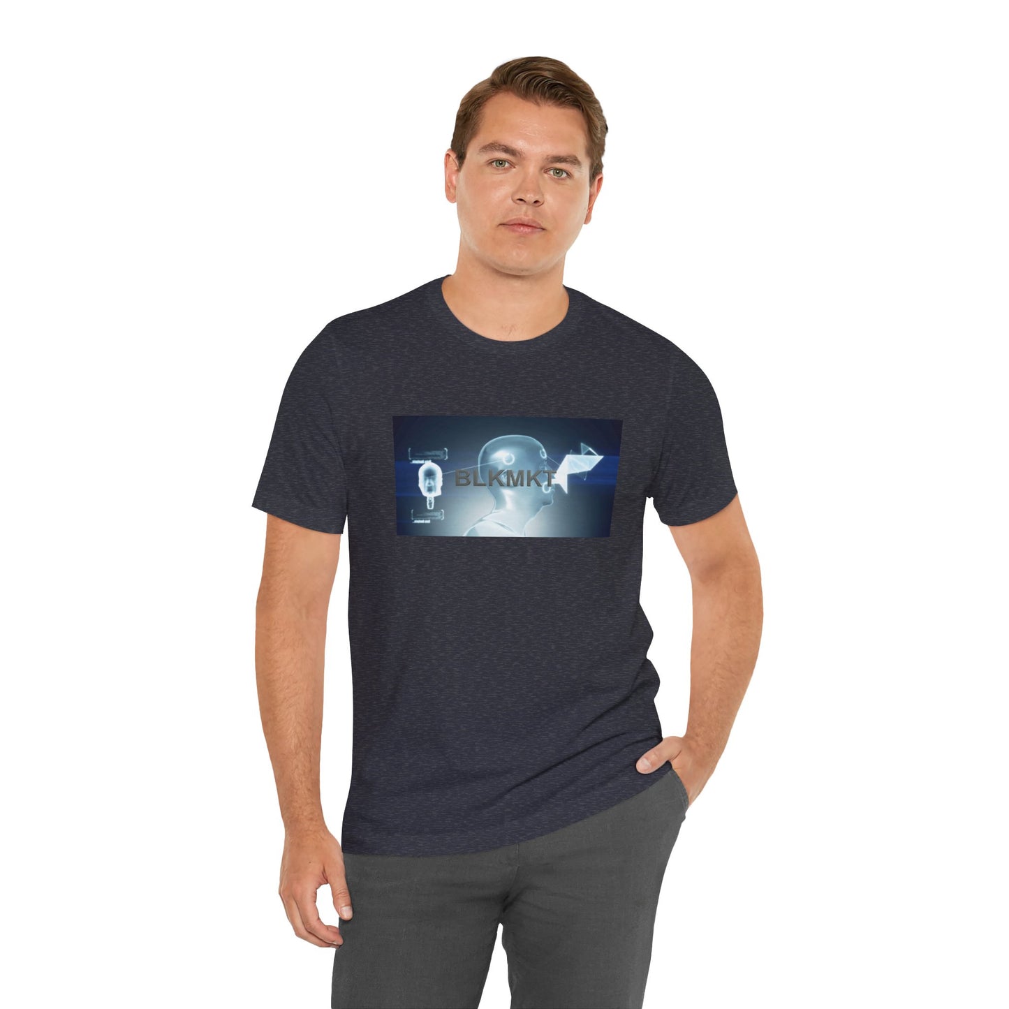 BLKMKT™ Headshot Unisex Jersey Short Sleeve Tee