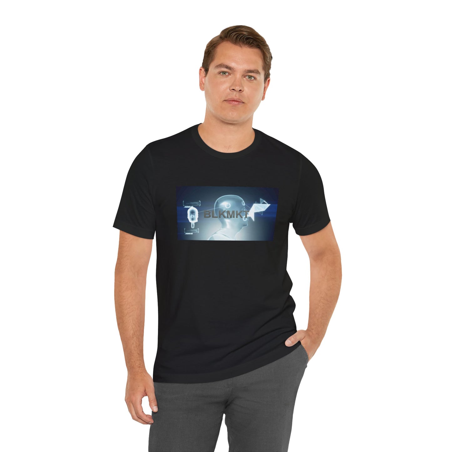 BLKMKT™ Headshot Unisex Jersey Short Sleeve Tee