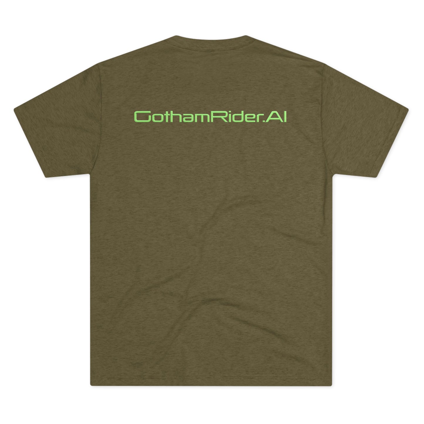 Gotham Rider Green Print Unisex Crew Tee, Graphic T-Shirt for Social Activism, Digital Rights Awareness, Casual Wear, Gift for Activists