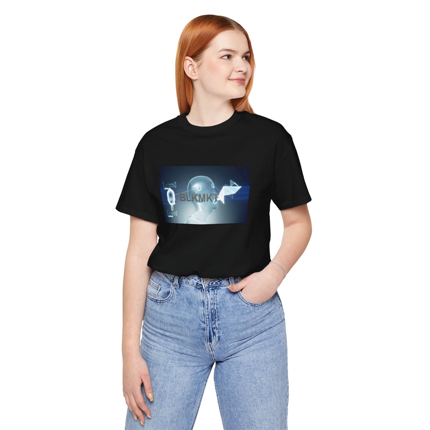 BLKMKT™ Headshot Unisex Jersey Short Sleeve Tee