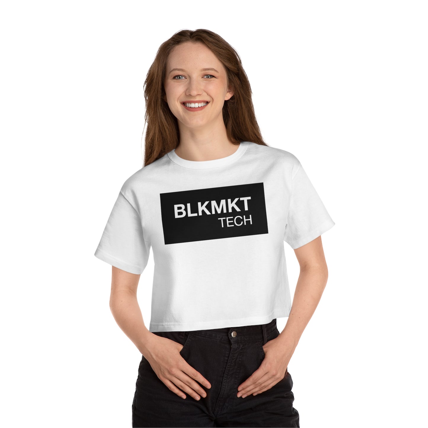 BLKMKT Tech™ Champion Women's Heritage Cropped T-Shirt