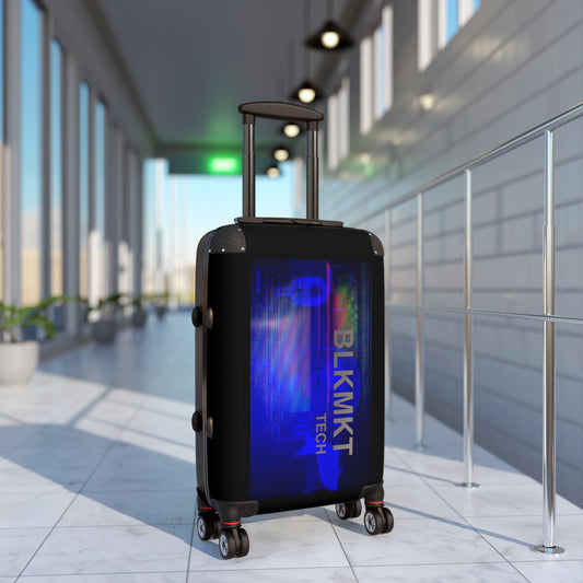 BLKMKT Tech™ Suitcase - Royal Blue Logo