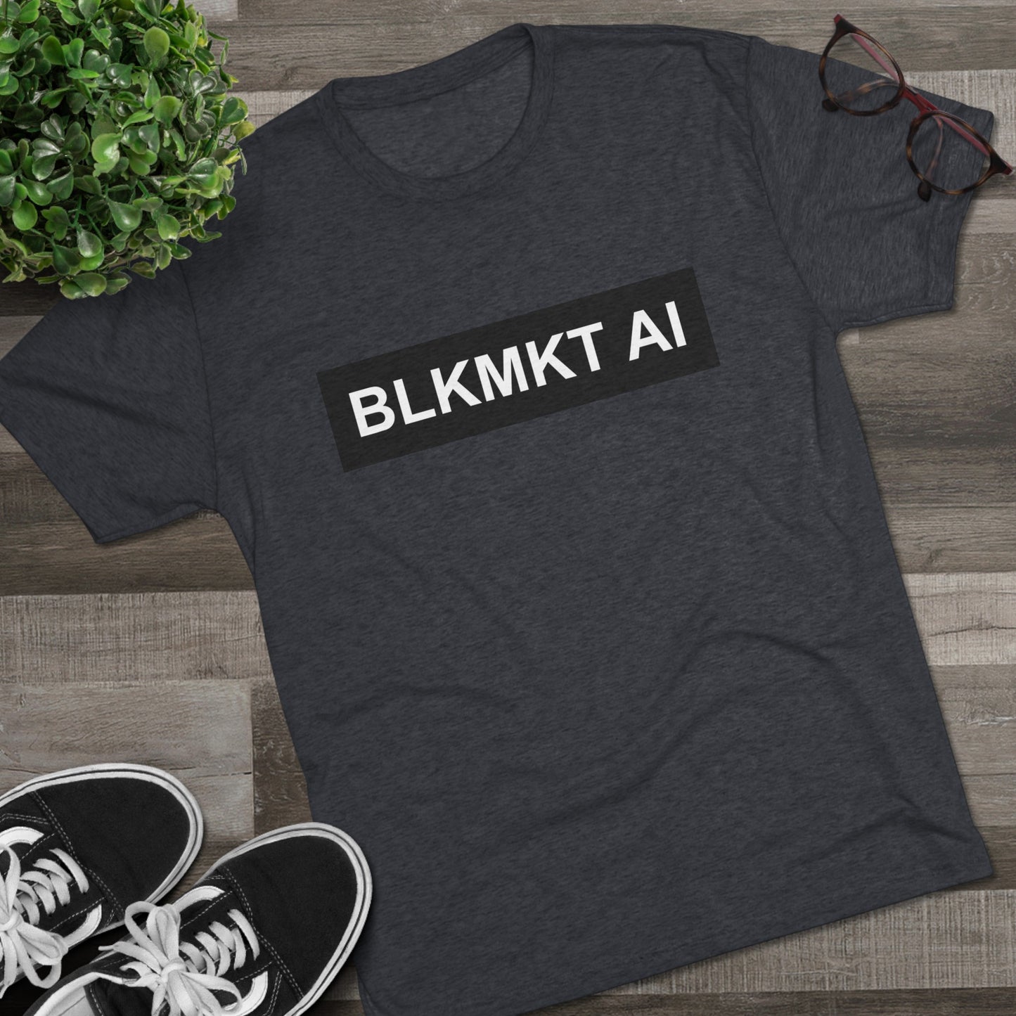 BLKMKT AI™ Unisex Tri-Blend Crew Tee