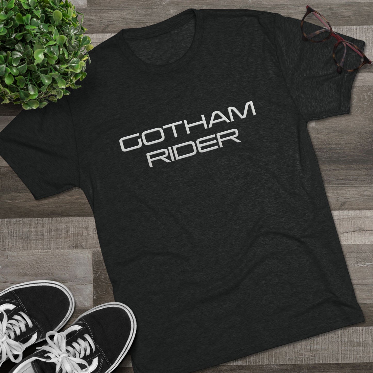 Gotham Rider White Print Unisex Crew Tee, Graphic T-Shirt for Social Activism, Digital Rights Awareness, Casual Wear, Gift for Activists