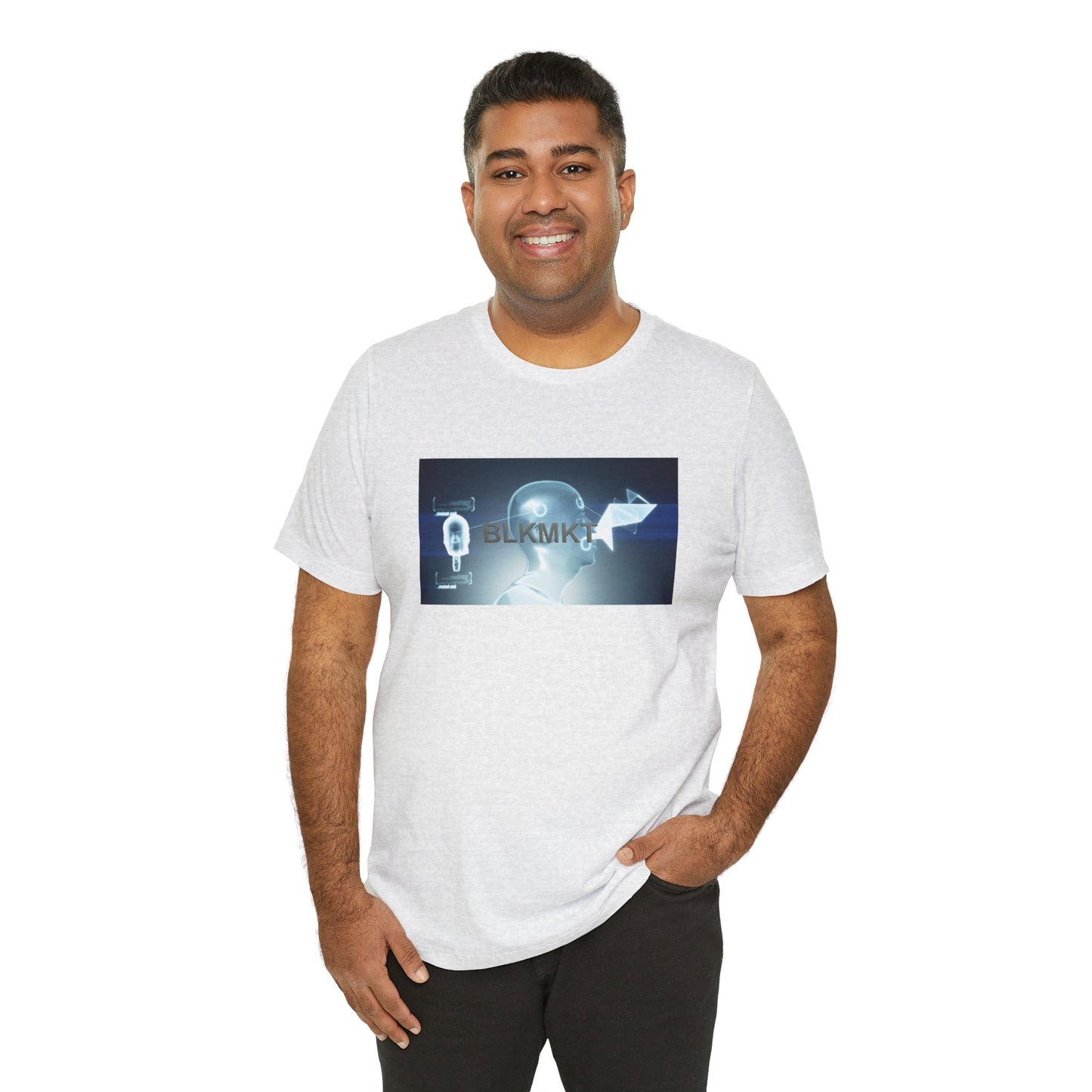 BLKMKT™ Headshot Unisex Jersey Short Sleeve Tee