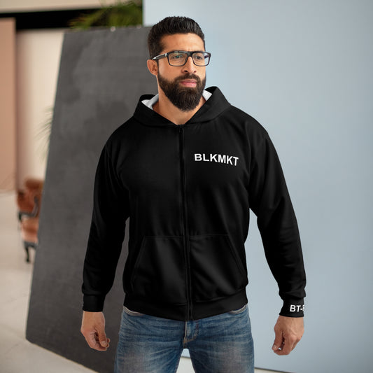 BLKMKT™ Unisex Zip Hoodie (AOP)