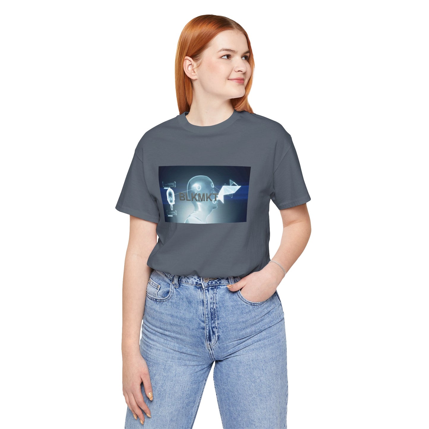 BLKMKT™ Headshot Unisex Jersey Short Sleeve Tee