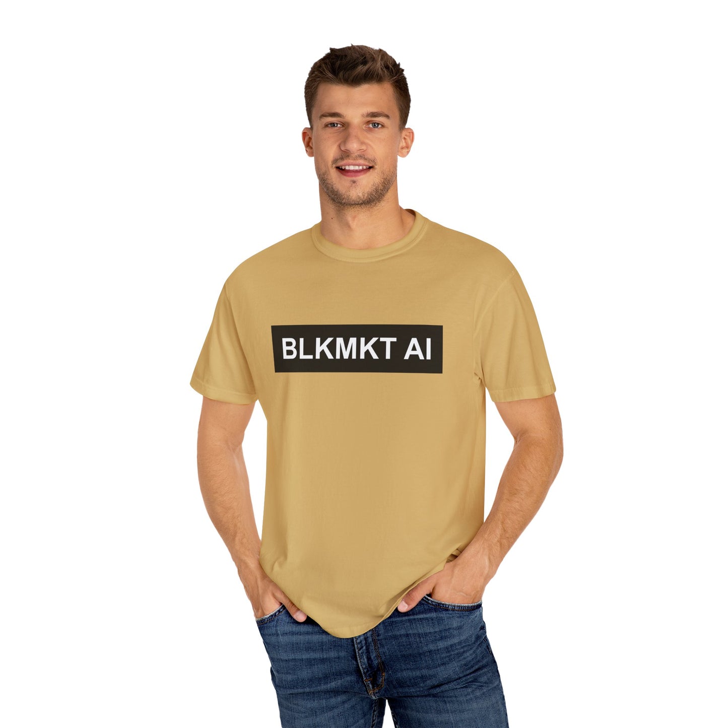 BLKMKT AI™ Unisex Garment-Dyed T-shirt